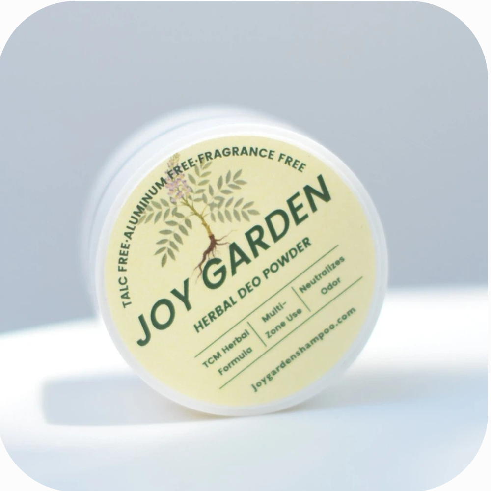 Joy Garden Herbal Deo Powder Talc-Free  Aluminum-Free TCM recipe no chemicals