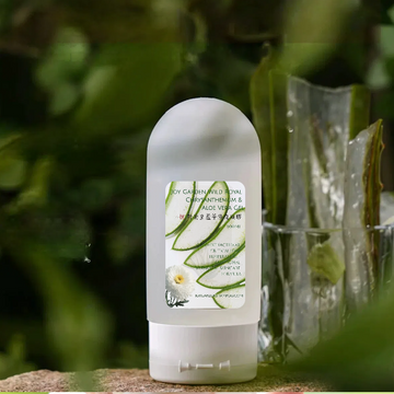 Wild Royal Chrysanthemum & Aloe Vera Gel 100mlRefreshing and anti-inflammatory with no sticky residue. Cooling sensation for summer after-sun repair and steroid-damaged skin recovery.Plant-based, freshness-locked formula
