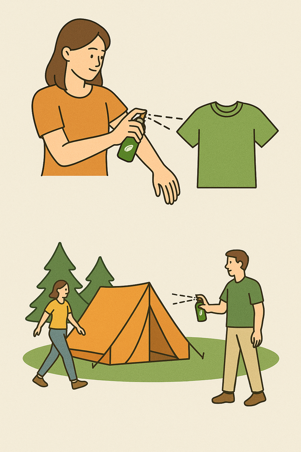 Joy Garden Citronella Bug Spray in outdoor use – safe for children, pregnant women, and family travel protection