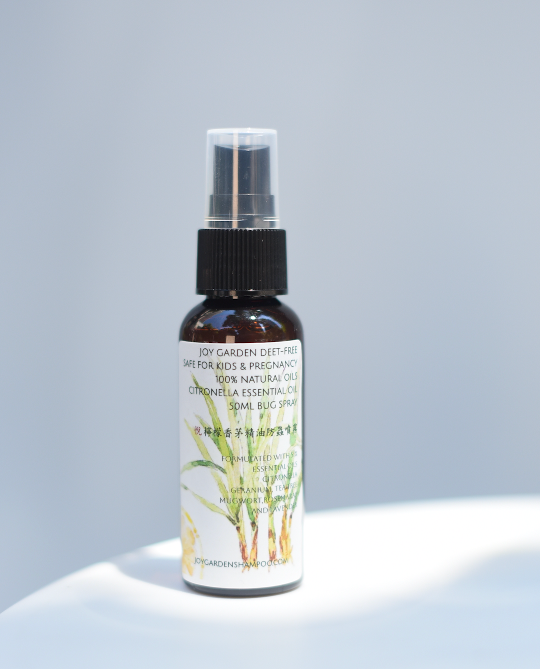 Joy Garden DEET-Free Citronella Essential Oil Bug Spray 100ml main image – natural mosquito repellent safe for kids and pregnancy