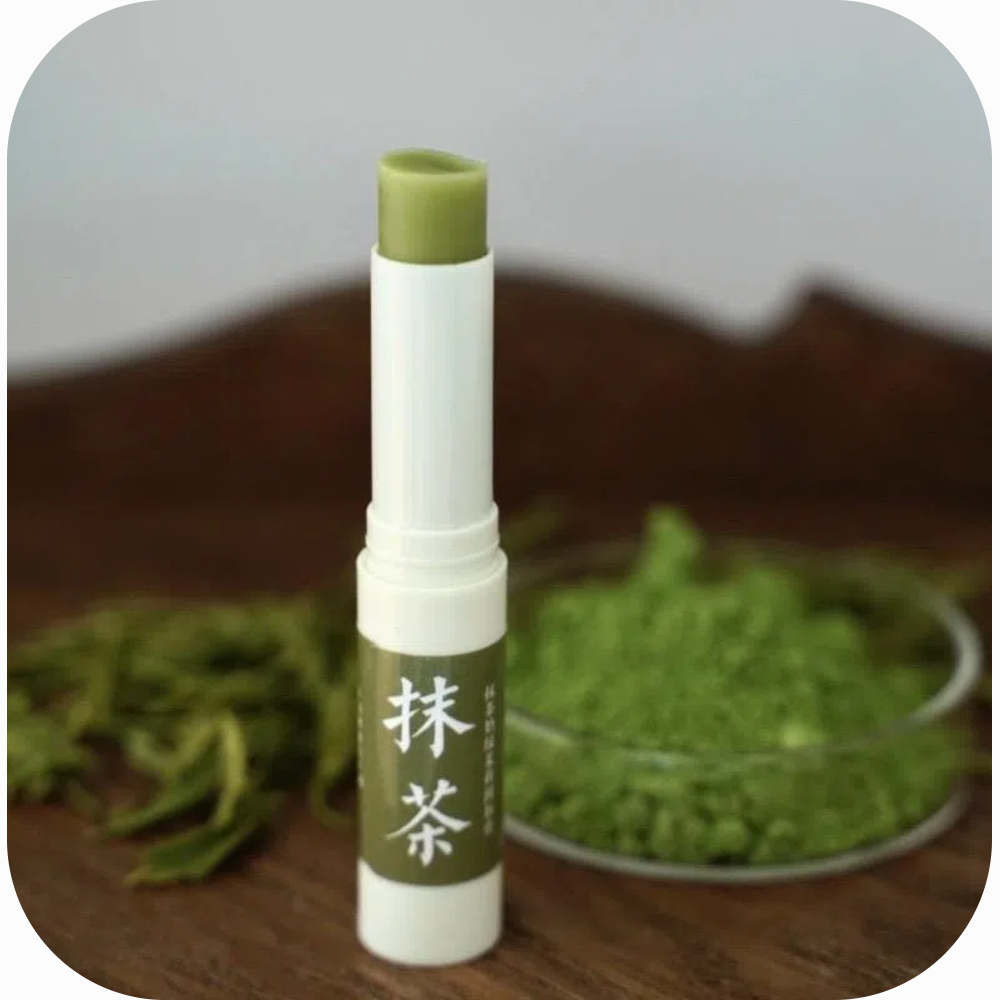 Joy Garden matcha lip balm 