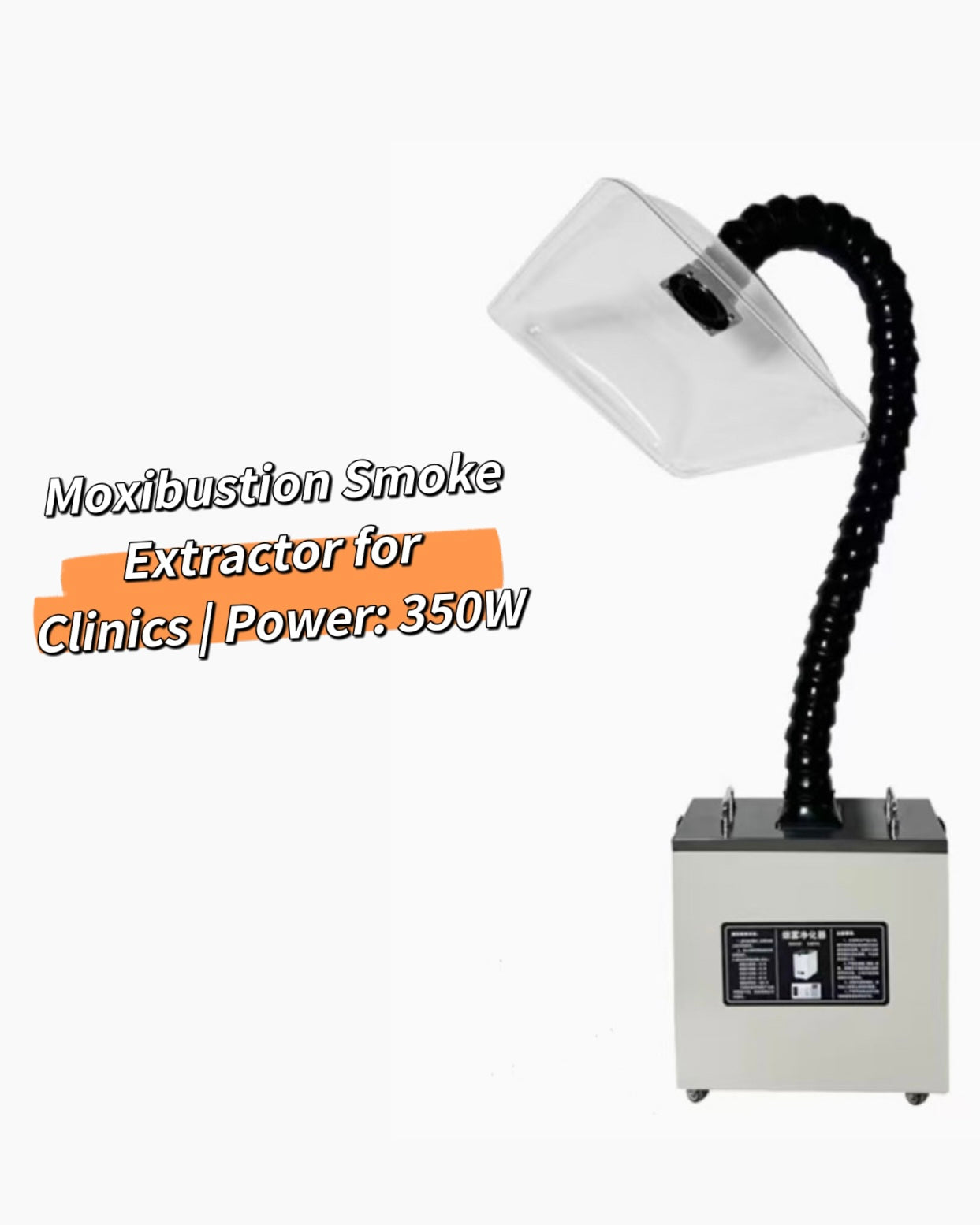 Joy Garden 350W Moxibustion Smoke Extractor – enhanced power for larger rooms and professional moxa therapy use
