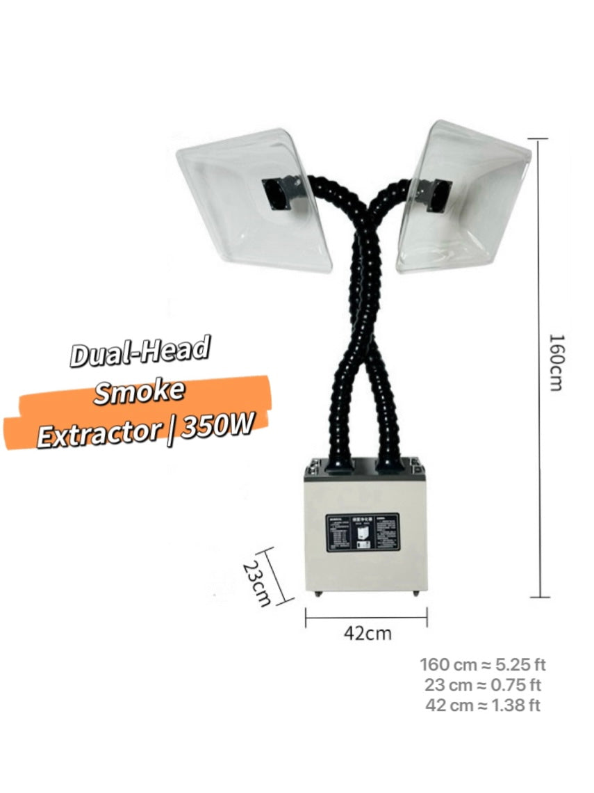 Joy Garden Dual-Head Moxibustion Smoke Extractor – two suction hoods for simultaneous multi-point smoke removal