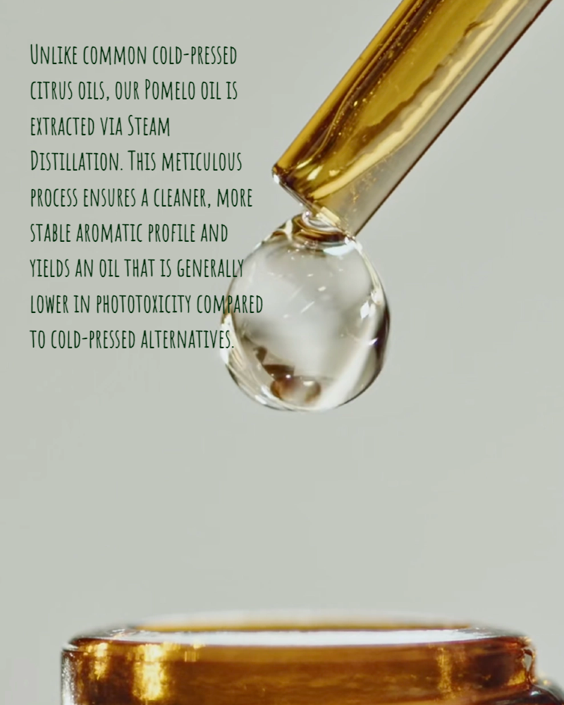Premium steam-distillation process ensuring a pure, stable, and high-potency essential oil.