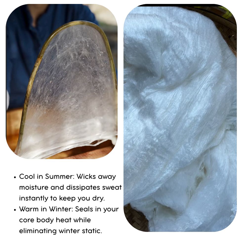 100% Double Cocoon Mulberry Silk Duvet Insert (Coming Soon)