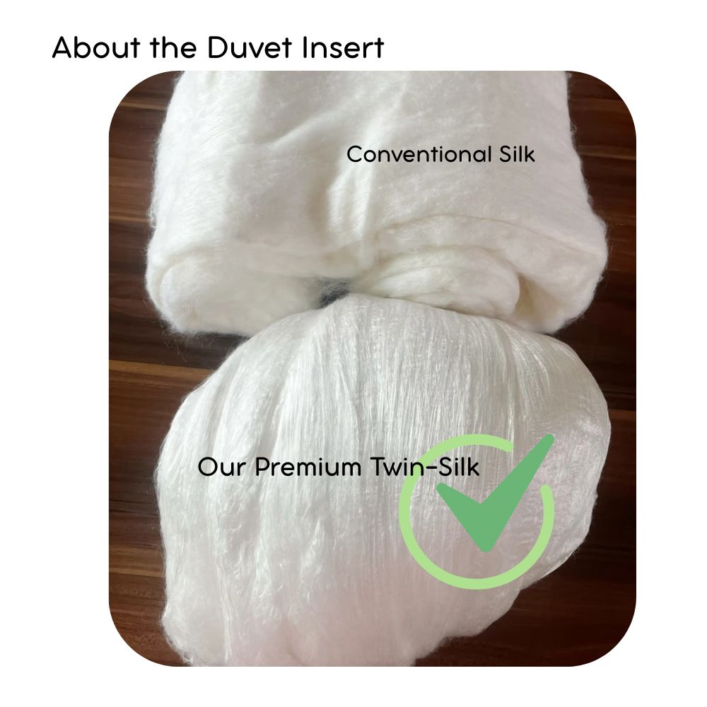 100% Double Cocoon Mulberry Silk Duvet Insert (Coming Soon)