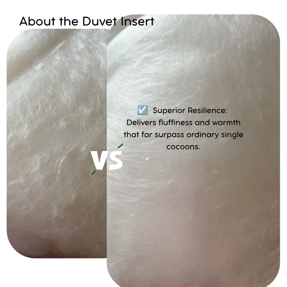 100% Double Cocoon Mulberry Silk Duvet Insert (Coming Soon)
