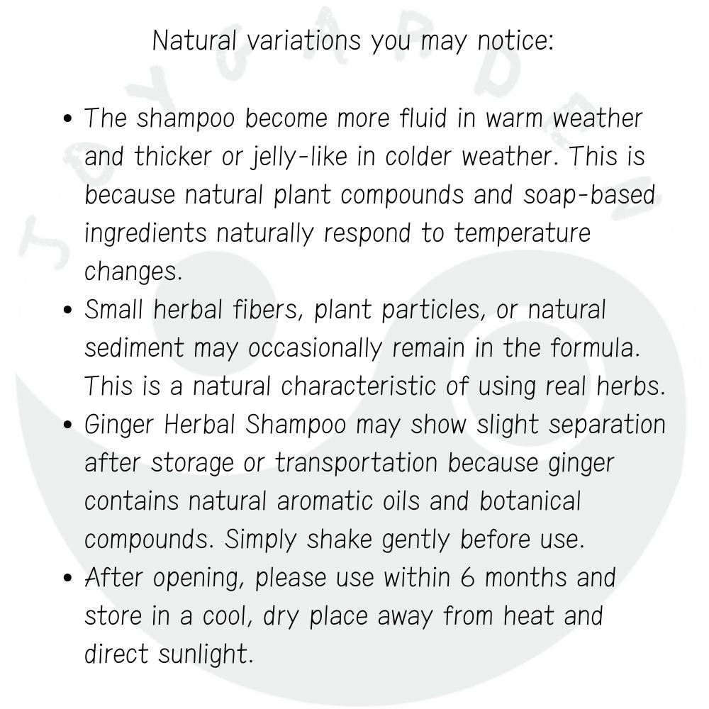 Ginger and Angelica Root Soapberry Shampoo - TCM Formula for Scalp Circulation & Strengthening Botanical Shampoo