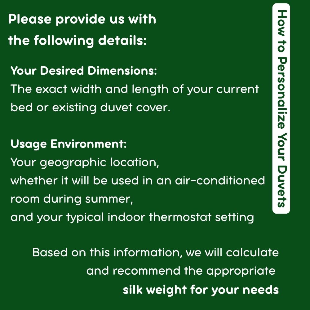 100% Double Cocoon Mulberry Silk Duvet Insert (Coming Soon)