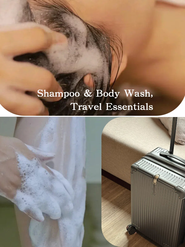 Joy Garden 2-in-1 usage scene — suitable for washing hair and body, gentle herbal cleansing experience