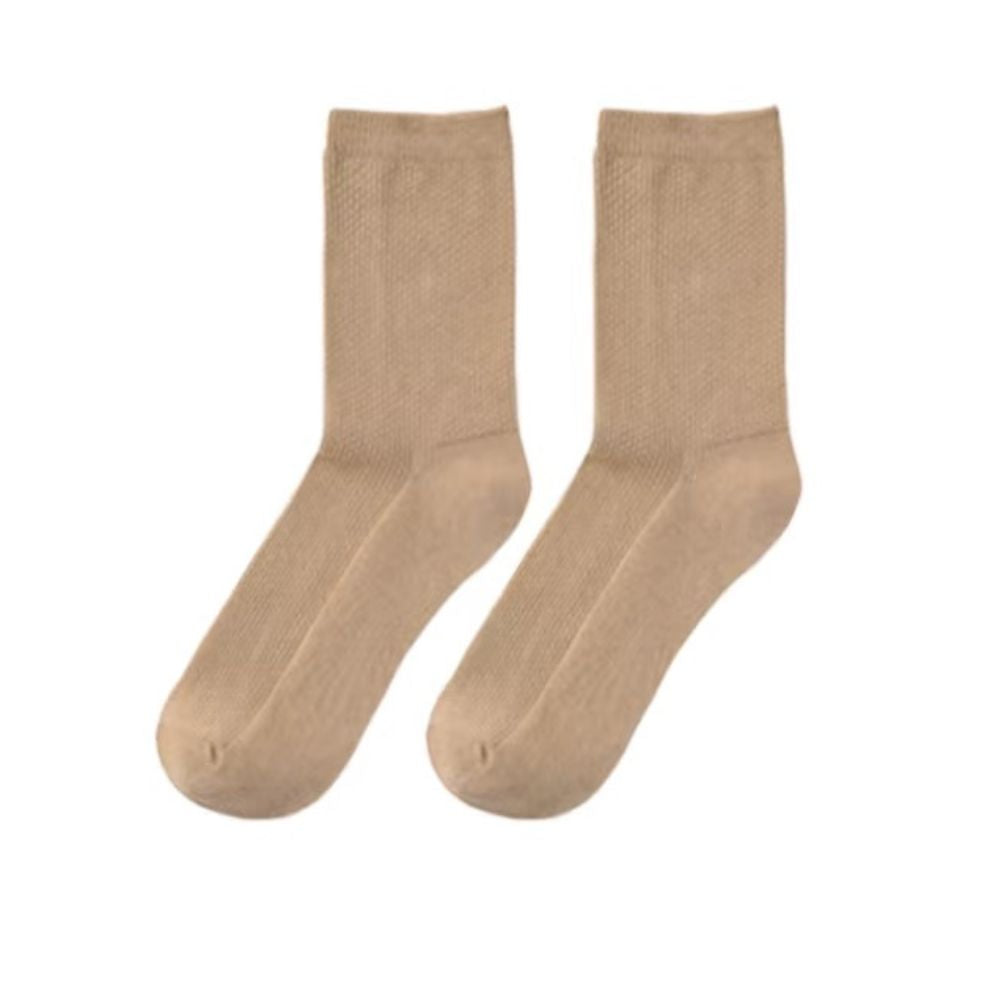 Joy Garden sustainable Beige organic cotton socks, a high-quality essential.