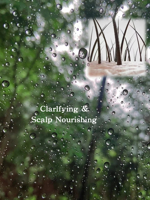 Before and after using Joy Garden Ginger & Angelica Root Herbal Shampoo — fuller, healthier hair results