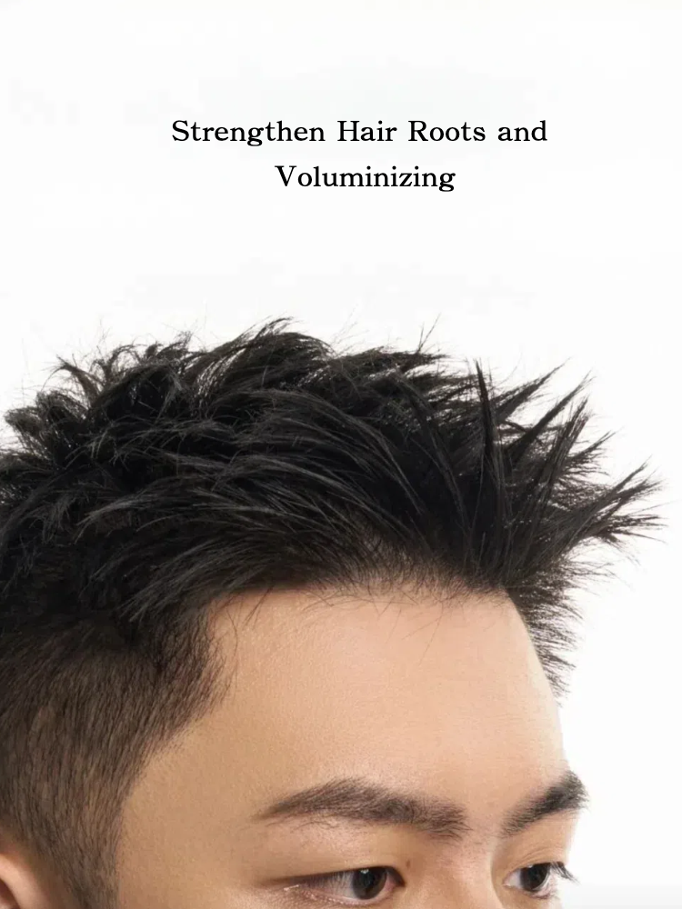 Joy Garden shampoo results showing smooth, voluminous hair and natural herbal scent with no artificial fragrance