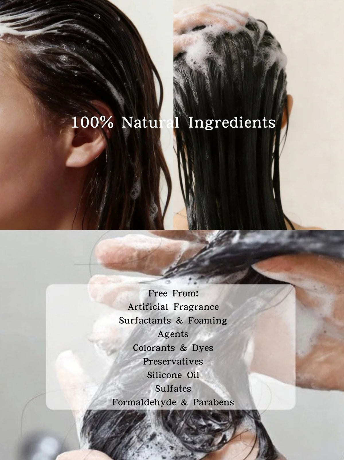 Chemical-free formula benefits and hair care features of Joy Garden Shampoo