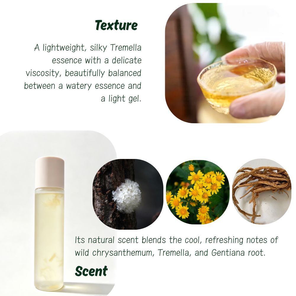 Lightweight and non-sticky texture of the hydrating facial essence
