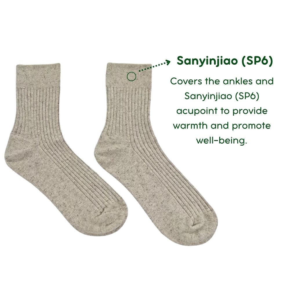 Buttery Soft 50%Hemp 50%Cotton Everyday Socks Undyed breathable sweaty feet