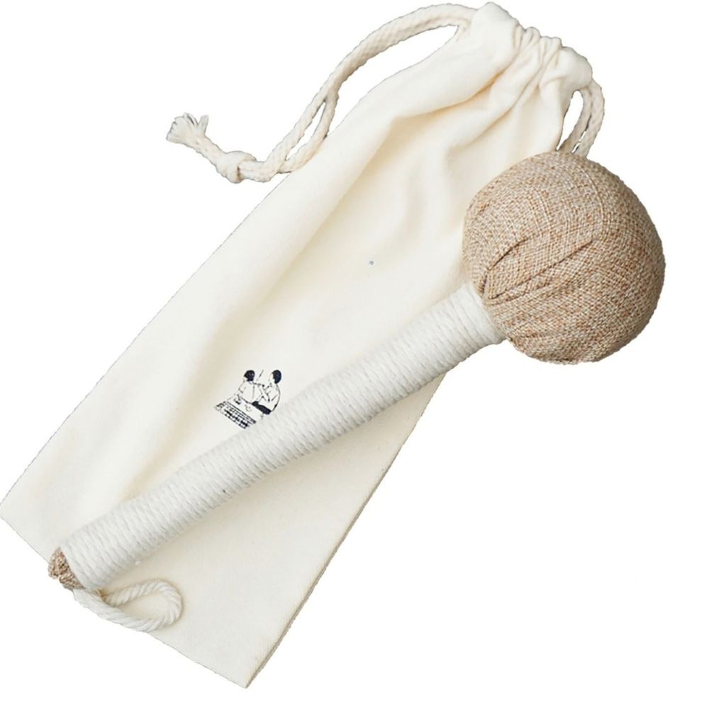 Herbal Mugwort Meridian Massager Hammer Natural Artemisia Tapping Stick for TCM Muscle & Acupoint Relief