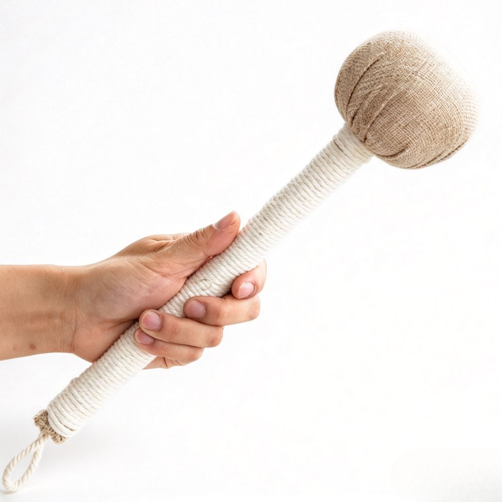 Herbal Mugwort Meridian Massager Hammer Natural Artemisia Tapping Stick for TCM Muscle & Acupoint Relief