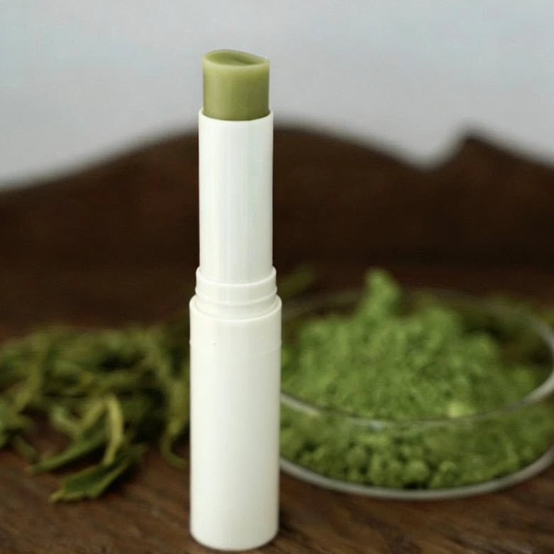 Joy Garden Pure Matcha & Milk Lip Balm – Natural, Nourishing, Food-Grade Moisturizer with Jasmine & Jojoba Oil