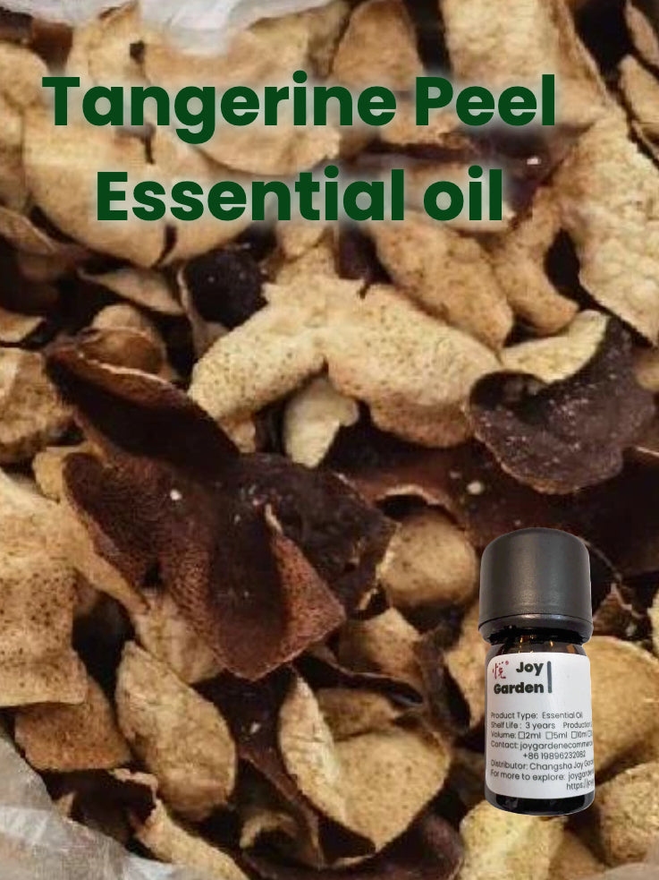 Joy Garden Tangerine Peel Essential Oil – pure natural Chenpi essential oil with refreshing citrus aroma for aromatherapy and skincare