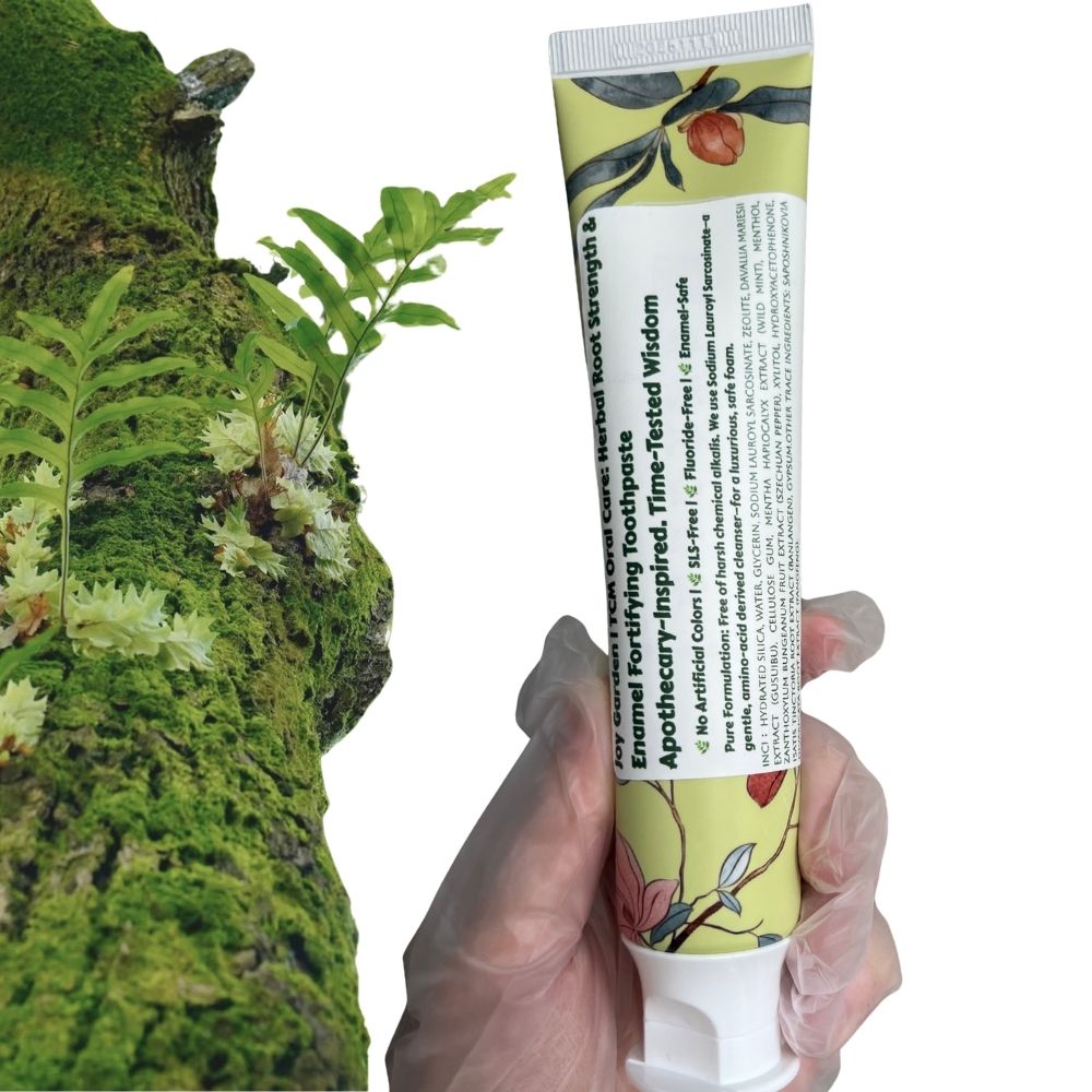 Joy Garden Herbal Root Strength and Enamel Fortifying Toothpaste - Natural Oral Care.
