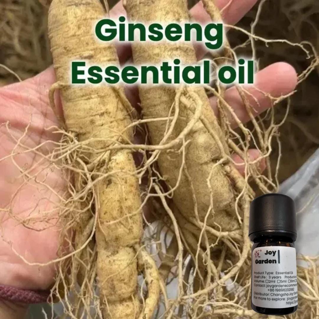 Joy Garden ginseng essential oil with natural herbal extract, revitalizing and nourishing skin and hair for healthy beauty