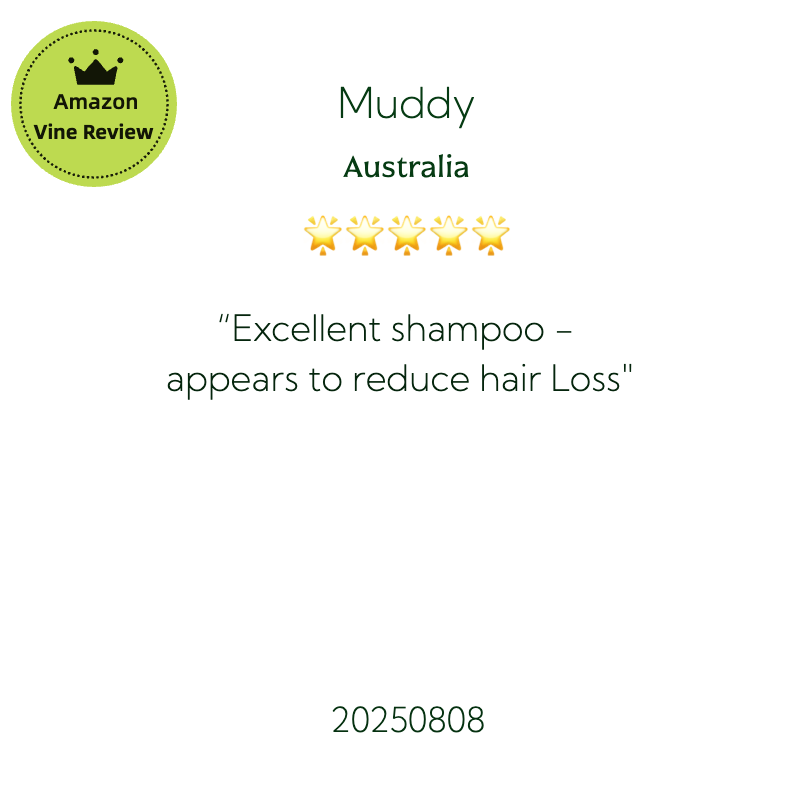 Joy Garden herbal shampoo Amazon Vine customer feedback with genuine reviews highlighting natural formula and scalp benefits