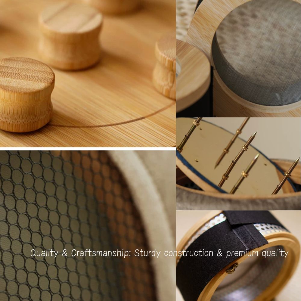 Smokeless Round Moxibustion Box with Ash-Catcher and temp Control