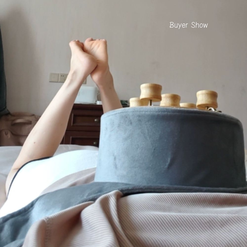 Smokeless Round Moxibustion Box with Ash-Catcher and temp Control