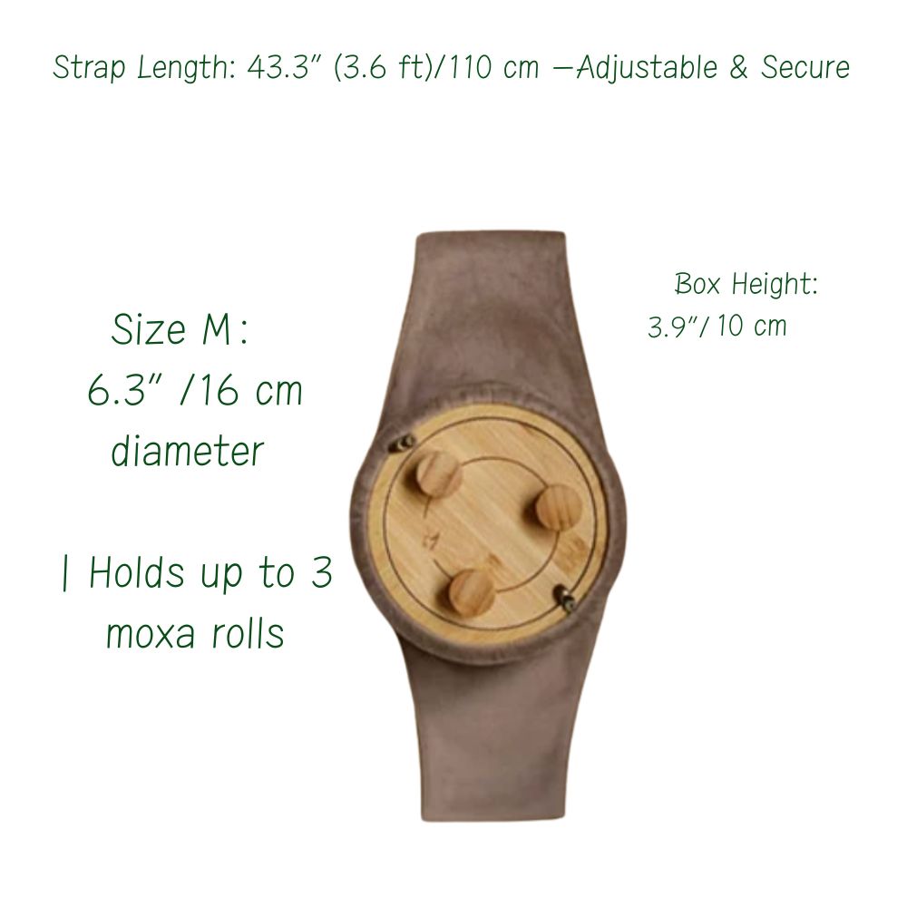 Smokeless Round Moxibustion Box with Ash-Catcher and temp Control