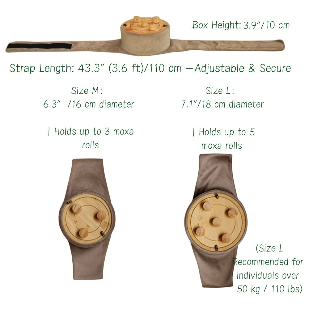 Smokeless Round Moxibustion Box with Ash-Catcher and temp Control