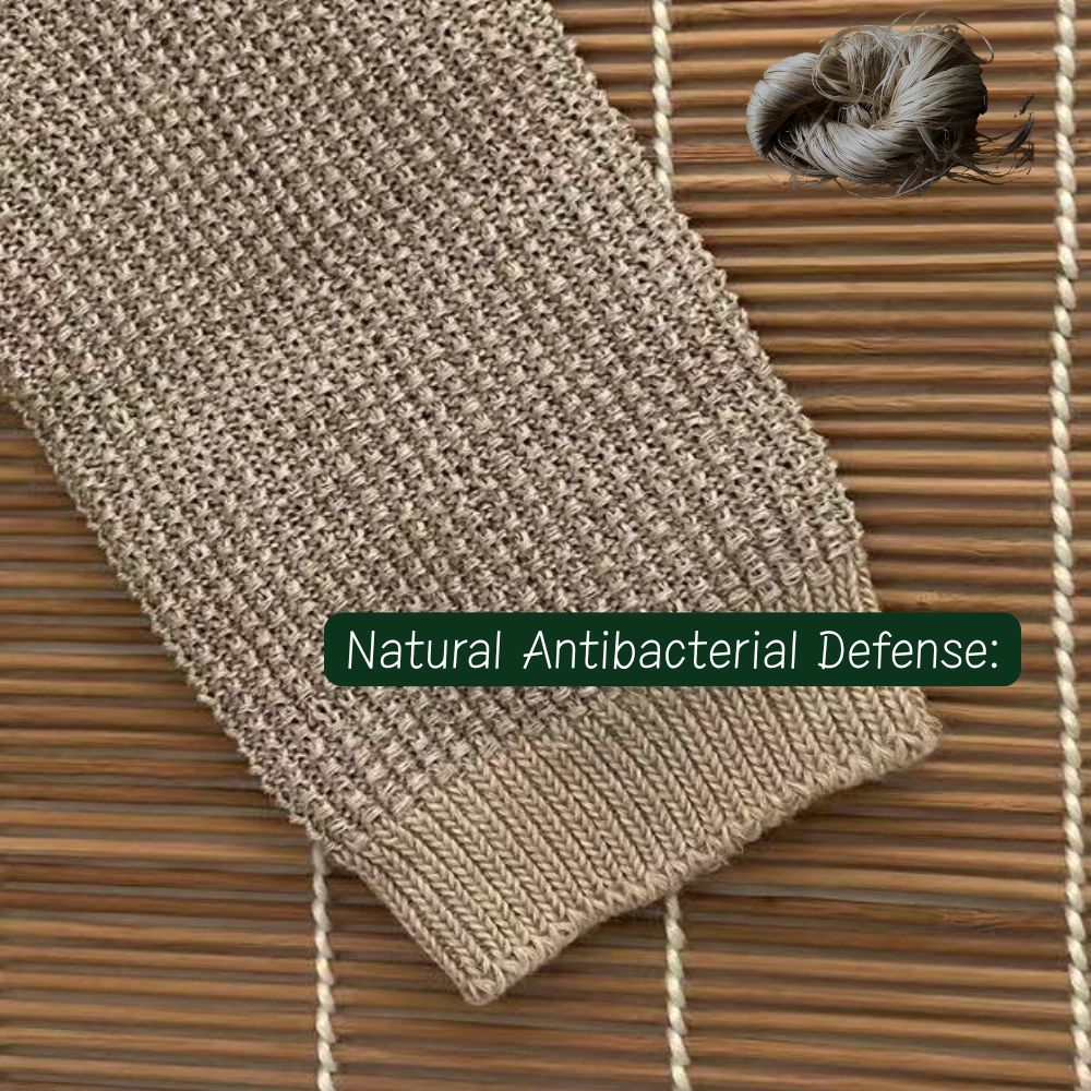 Natural 100% Hemp Exfoliating Washcloth - Thick 9-Ply Heavyweight Exfoliating Towel - Gentle Skin Scrub, Natural Antibacterial Bath Cloth