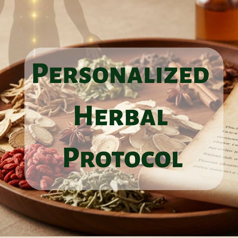 Personalized TCM herbal protocol and targeted hair loss treatment for natural regrowth.