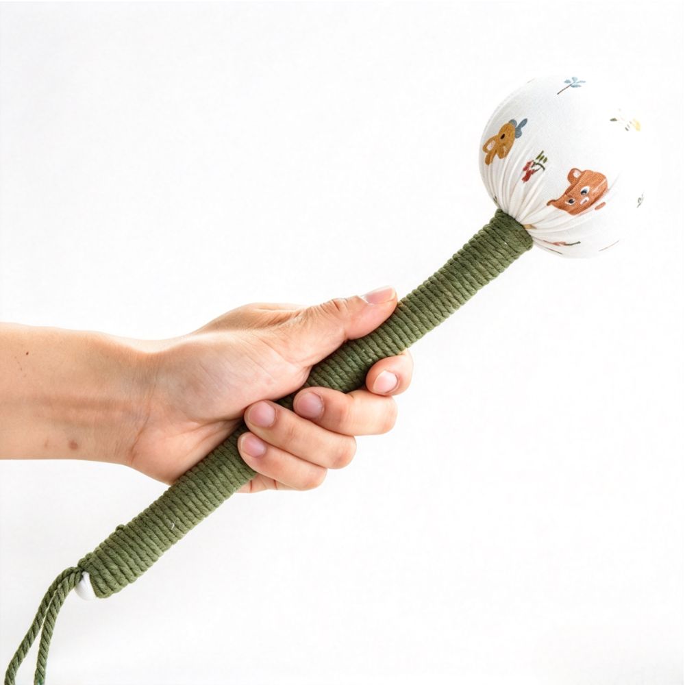 Herbal Mugwort Meridian Massager Hammer Natural Artemisia Tapping Stick for TCM Muscle & Acupoint Relief