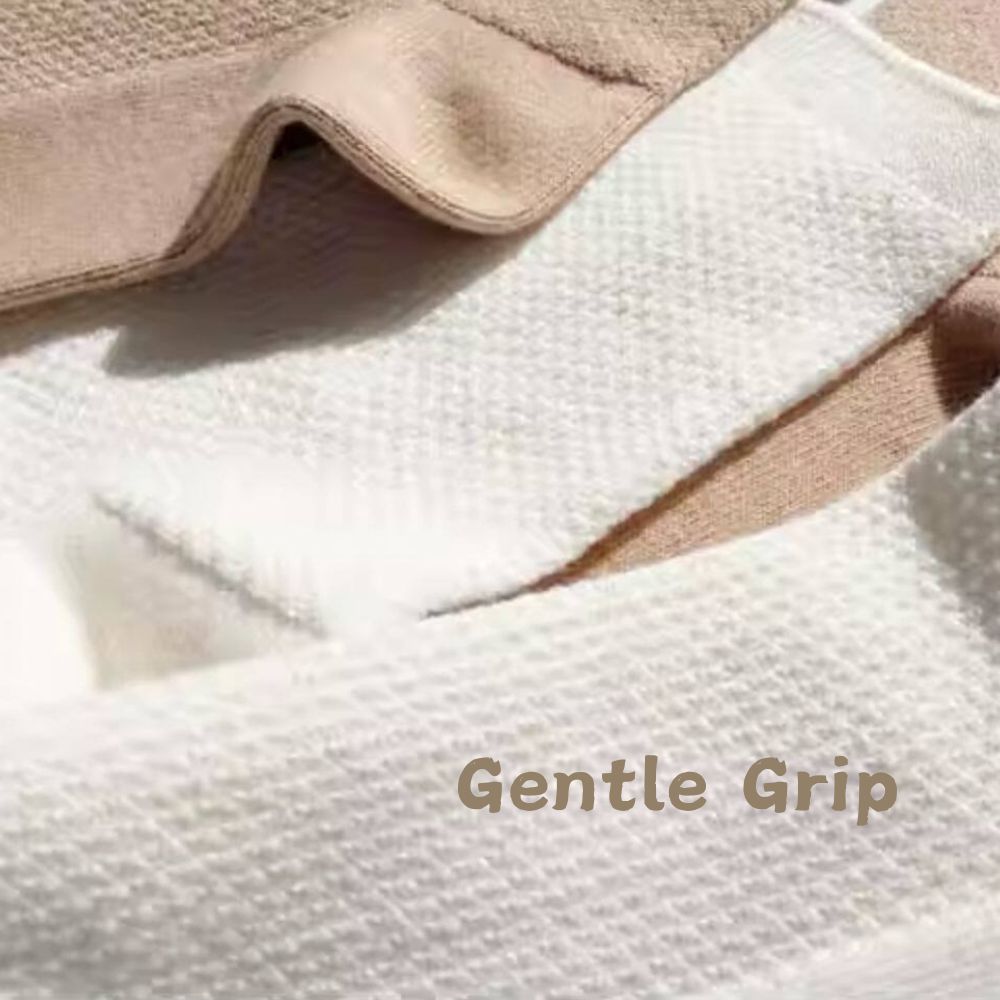 Ultra-soft and delicate fabric texture of organic cotton socks for sensitive skin.